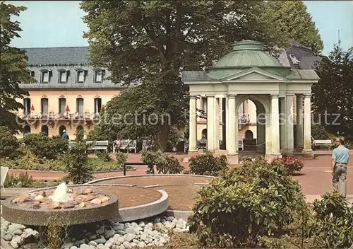 Bad Nenndorf Esplanade mit Brunnentempel Kat. Bad Nenndorf