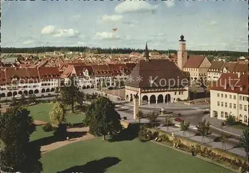 Freudenstadt Marktplatz mit Rathaus Kat. Freudenstadt