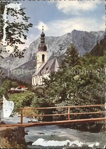 Ramsau Berchtesgaden Bergkirchlein mit Reiteralpe Kat. Ramsau b.Berchtesgaden