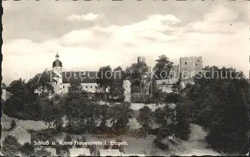 Frauenstein Sachsen Schloss Ruine Frauenstein Kat. Frauenstein Sachsen