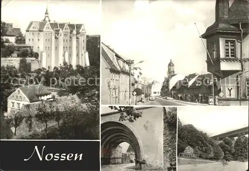 Nossen Schloss Markt Roman. Tor Kloster Altzella  Kat. Nossen