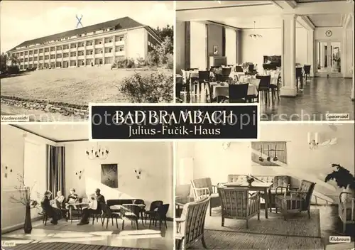 Bad Brambach Julius Fucik Haus Speisesaal Klubraum Foyer Kat. Bad Brambach
