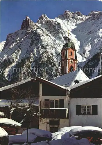 Mittenwald Karwendel Tirol Kirchturm  Kat. Schwaz