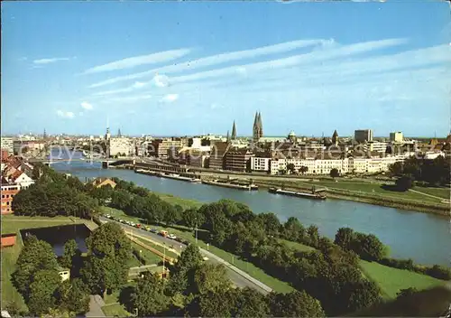 Bremen Weser Stadtansicht  Kat. Bremen