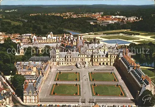 Fontainebleau Seine et Marne Palais Cour Cheval Blanc  Kat. Fontainebleau