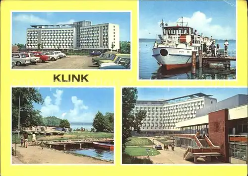 Klink Waren Erholungsheim Herbert Warnke MS Fontane Mueritzhafen Schloss Klink  Kat. Klink Waren
