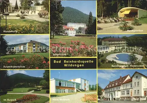 Bad Wildungen Waldenhalle Sanatorium Hartenstein West. Hof  Kat. Bad Wildungen