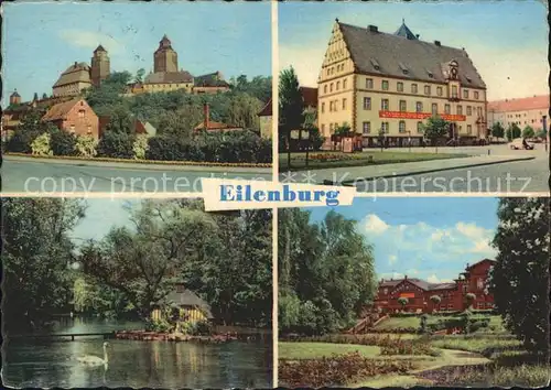 Eilenburg Schwanenteich Teilansichten  Kat. Eilenburg