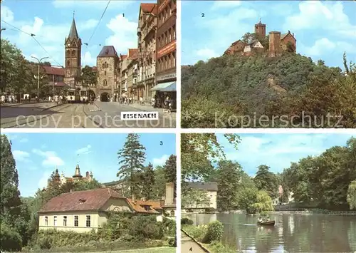 Eisenach Thueringen Platz der Deusch Sowjetischen Freundschaft Nikolaitor Wartburg  Kat. Eisenach