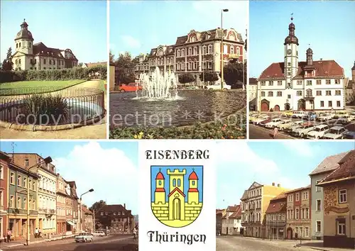 Eisenberg Thueringen Rathaus Schlosskirche Ernst Thaelmann Platz Kat. Eisenberg