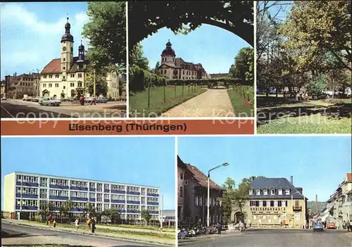 Eisenberg Thueringen Rathaus Park des Friedens Ernst Thaelmann Platz Kat. Eisenberg