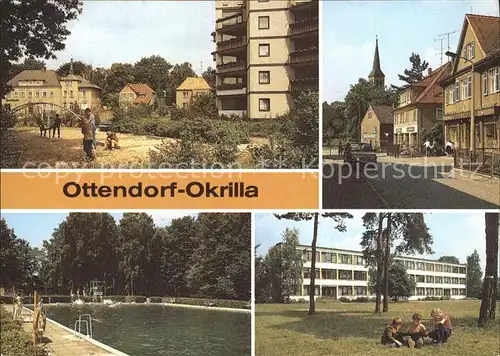Ottendorf Okrilla Zwoelfeckhaus Teichwiesenbad Polytechnische Oberschule  Kat. Ottendorf Okrilla