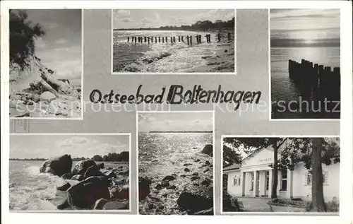 Boltenhagen Ostseebad Kueste Strandpartie Brandung Lesehalle Kat. Ostseebad Boltenhagen