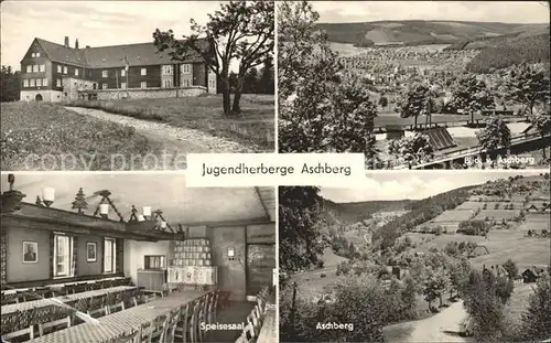Aschberg Vogtland Jugendherberge Panorama Speisesaal Aschberg Kat. Reichenbach