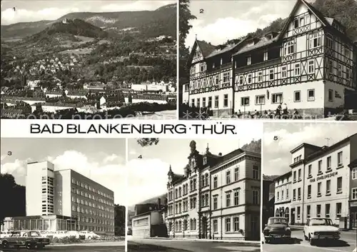 Bad Blankenburg Total FDGB Erholungsheime Albert Haehnel und Magnus Poser FDGB Erholungsheim Am Markt Kat. Bad Blankenburg