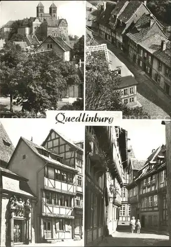 Quedlinburg Schloss Strassenpartien Kat. Quedlinburg