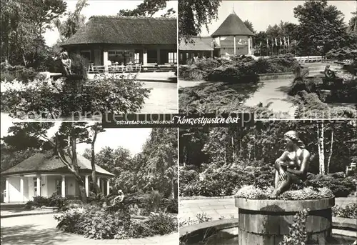 Kuehlungsborn Ostseebad Park Pavillon Brunnenfigur Kat. Kuehlungsborn