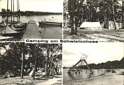 Schwielochsee Bootsliegeplatz Camping Strandpartie Kat. Schwielochsee