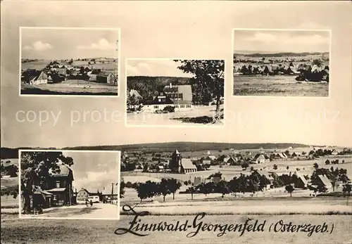 Zinnwald Georgenfeld Panorama Teilansichten Kat. Altenberg