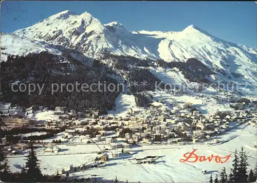 Davos GR Schiahoerner Weissfluhjoch Dorfberg Kat. Davos