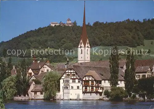 Stein Rhein Kloster St Georgen mit Burg Hohenklingen Kat. Stein Rhein
