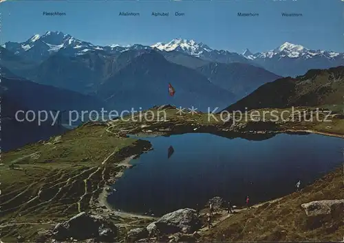 Blausee BE mit Riederalp und Bettmeralp Kat. Blausee Mitholz