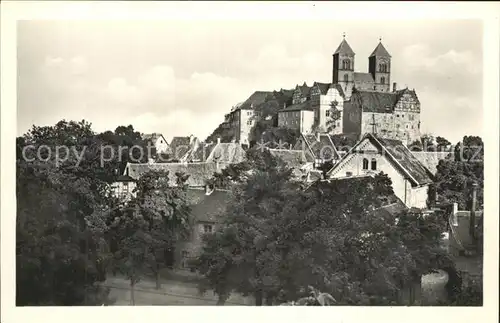 Quedlinburg Schloss und Dom 1000jaehrige Stadt Kat. Quedlinburg