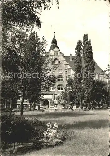 Riesa Sachsen Friedrich Ebert Platz August Bebel Schule Kat. Riesa