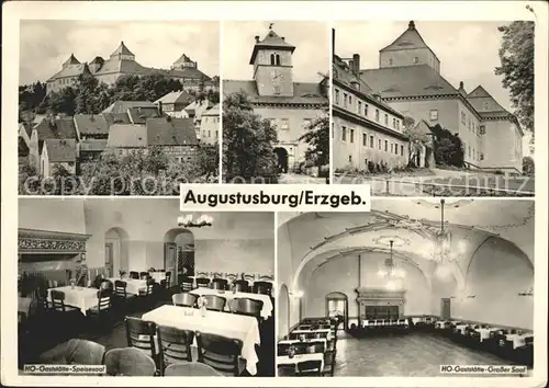 Augustusburg Schloss HO Gaststaette Speisesaal Grosser Saal Kat. Augustusburg