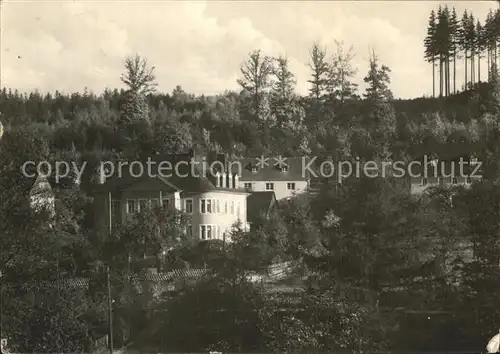 Berggiesshuebel FDGB Erholungsheim Glueckauf Kat. Bad Gottleuba Berggiesshuebel