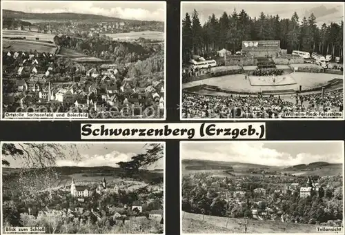 Schwarzenberg Erzgebirge OT Sachsenfeld Beierfeld Wilhelm Pieck Feierstaette Schloss Kat. Schwarzenberg