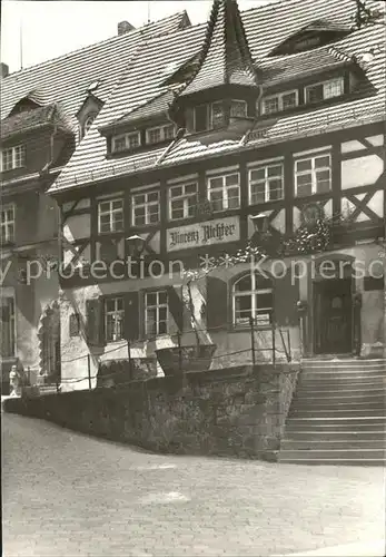 Meissen Elbe Sachsen Weinrestaurant Vincenz Richter ehem. Tuchmacherzunfthaus 16. Jhdt. Kat. Meissen