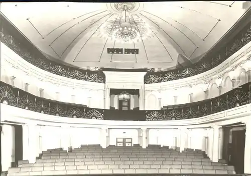 Putbus Ruegen Zuschauerraum des Theaters erbaut 1815 Kat. Putbus