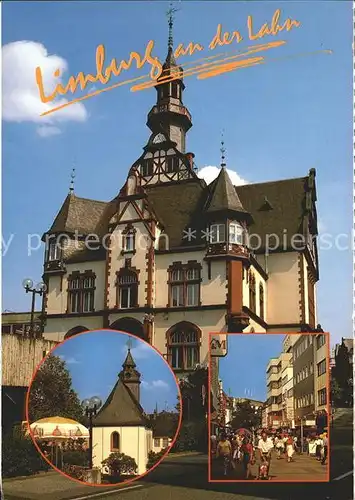 Limburg Lahn Mittelalterliche Stadt Rathaus Kapelle Fussgaengerzone Kat. Limburg a.d. Lahn