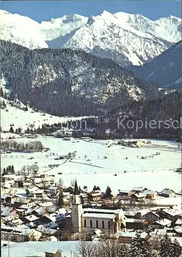 Bad Oberdorf Winterpanorama Allgaeuer Alpen Kat. Bad Hindelang