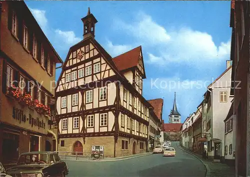 Sindelfingen Altes Rathaus 15. Jhdt. jetzt Stadtmuseum Fachwerkhaus Apotheke Kat. Sindelfingen