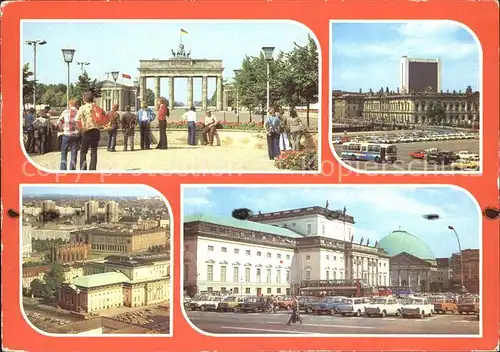 Berlin Brandenburger Tor Museum Stadtzentrum Staatsoper Kat. Berlin