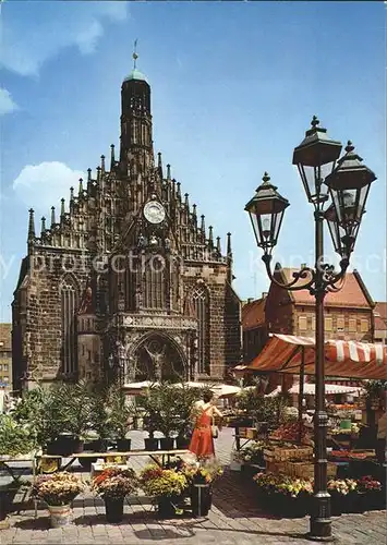 Nuernberg Frauenkirche am Hauptmarkt Kat. Nuernberg