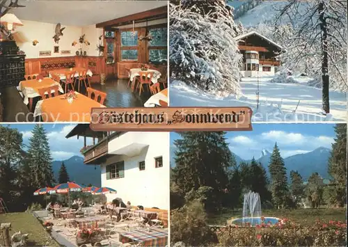 Kreuth Tegernsee Gaestehaus Sonnwend Alpenblick Kat. Kreuth