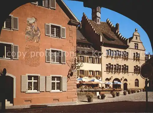 Staufen Breisgau Historische Fauststadt Gaststaette Rathaus Kat. Staufen im Breisgau