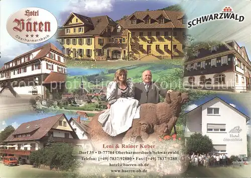 Oberharmersbach Hotel Baeren Baerenwirt Preisskat Schwarzwald Kat. Oberharmersbach