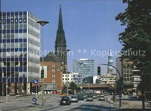 Hamburg Ost West Strasse Nikolaikirche Katharinenkirche Kat. Hamburg