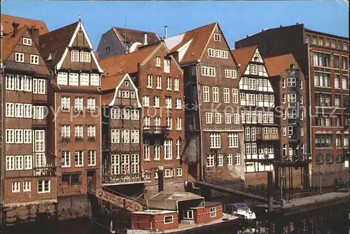 Hamburg Haeuser an der Deichstrasse Kat. Hamburg