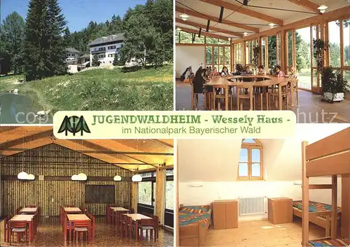 Hohenau Niederbayern Jugendwaldheim Wessely Haus Nationalpark Bayerischer Wald Kat. Hohenau