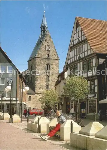 Stadthagen Marktplatz mit St Martini Kirche Kat. Stadthagen