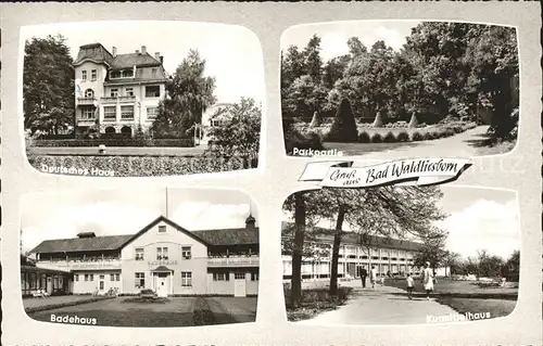 Bad Waldliesborn Dt Haus Parkpartie Badehaus Kurmittelhaus Kat. Lippstadt