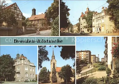 Klotzsche Altklotzsche Koenigsbruecker Landstr Rathaus Christuskirche Neubaugebiet Kat. Dresden