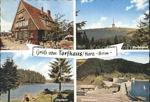Torfhaus Harz Sporthotel Brockenblick Oderteich Okertalsperre Kat. Altenau