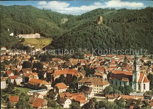 Waldkirch Breisgau Stadtblick mit Burg Kat. Waldkirch