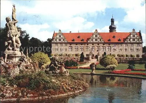 Weikersheim Schloss Park Brunnen Kat. Weikersheim